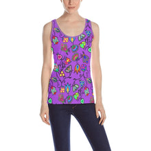 Load image into Gallery viewer, Indigenous Paisley Dark Orchid All Over Print Tank Top for Women (Model T43) All Over Print Tank Top for Women (T43) e-joyer 
