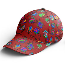 Load image into Gallery viewer, Indigenous Paisley Dark Red Snapback Hat hat Herman 
