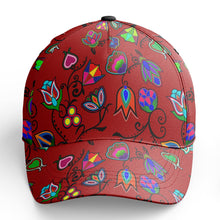 Load image into Gallery viewer, Indigenous Paisley Dark Red Snapback Hat hat Herman 
