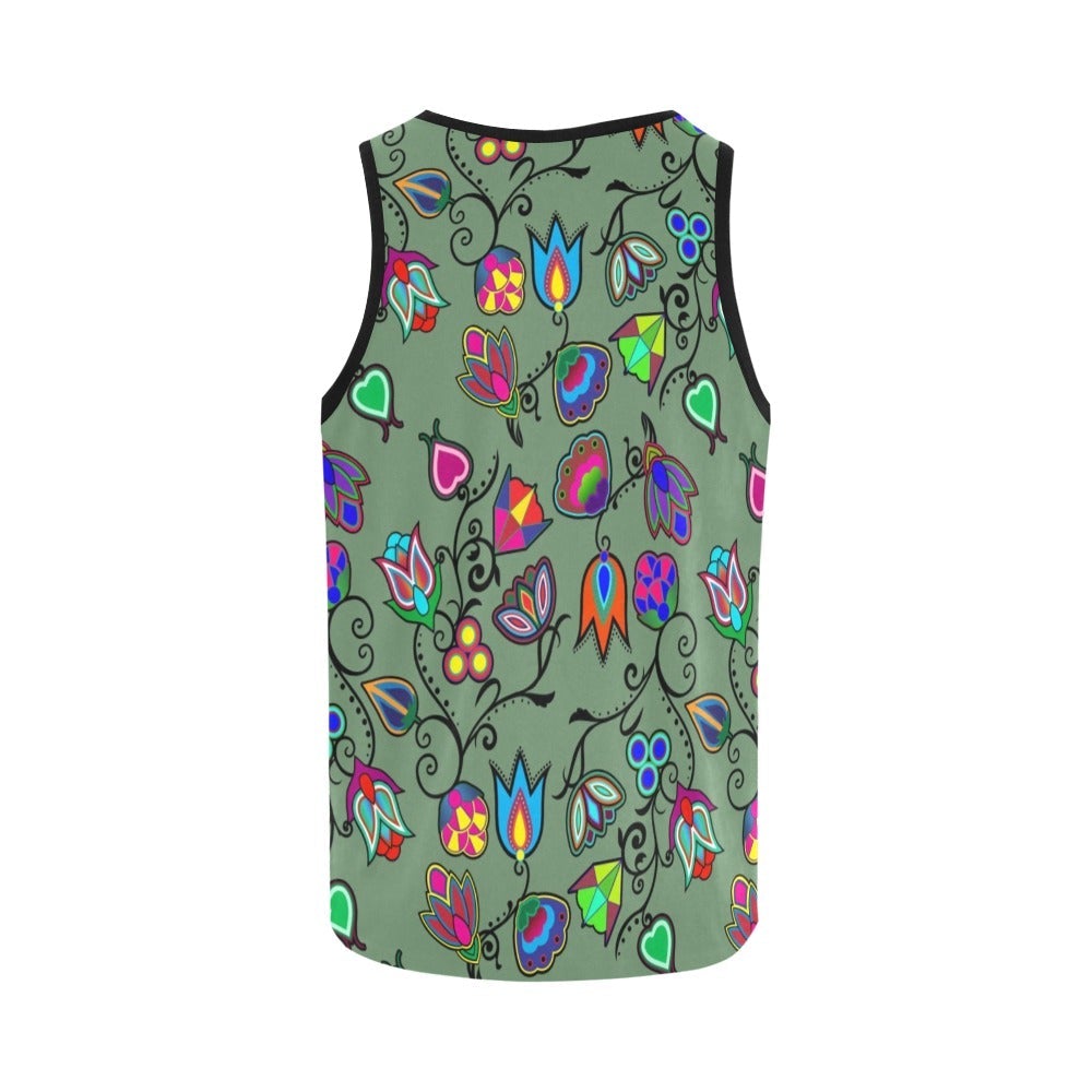 Indigenous Paisley Dark Sea All Over Print Tank Top for Women (Model T43) All Over Print Tank Top for Women (T43) e-joyer