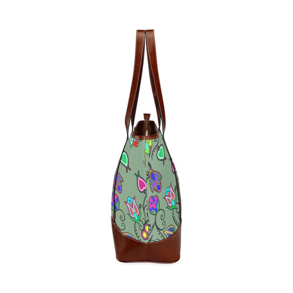 Indigenous Paisley - Dark Sea Tote Handbag (Model 1642) Tote Handbags (1642) e-joyer