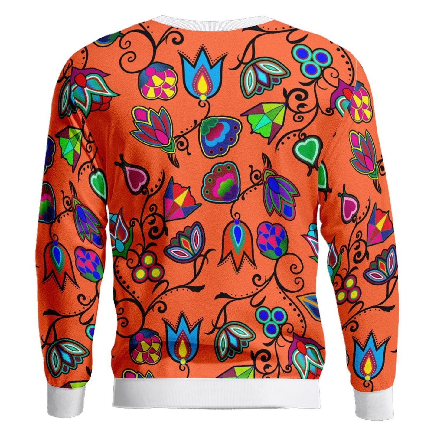 Indigenous Paisley Sierra Unisex Crewneck Long Sleeve Top 49 Dzine
