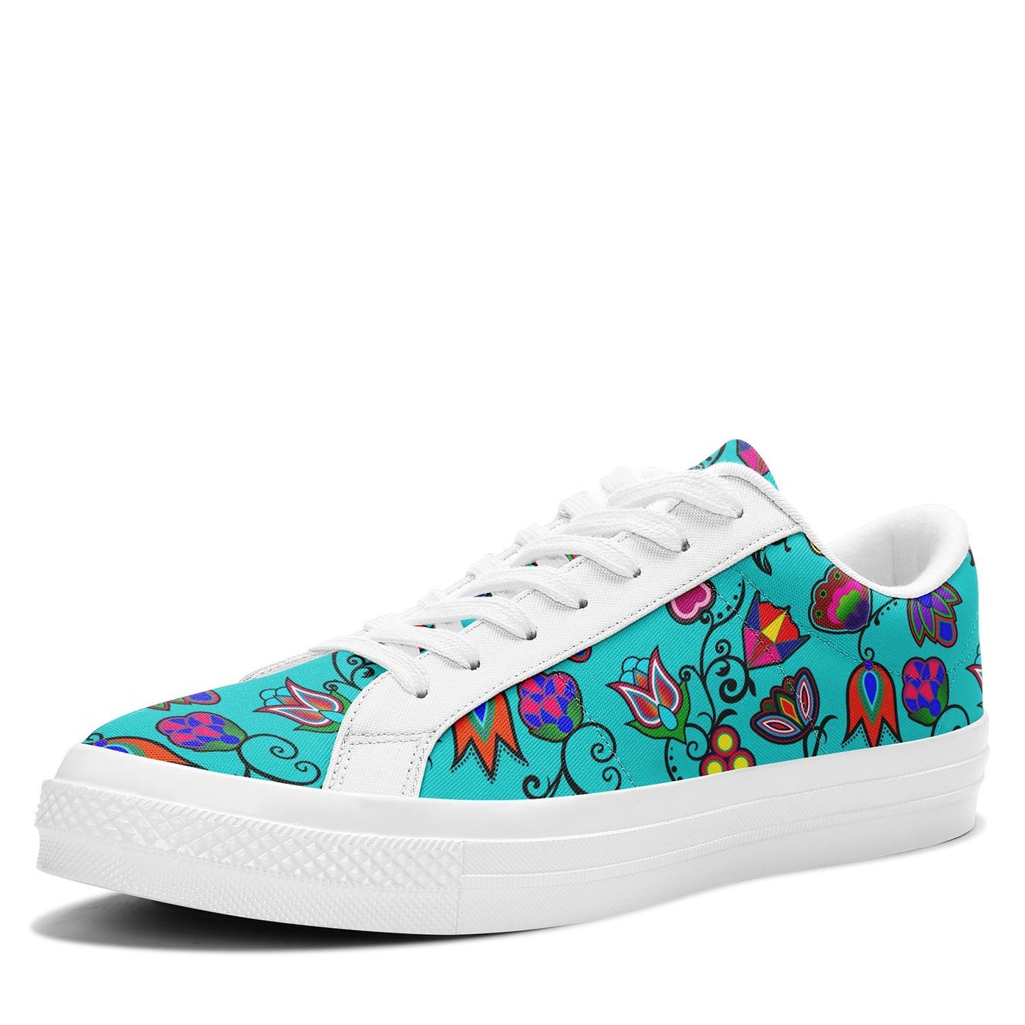 Indigenous Paisley Sky Aapisi Low Top Canvas Shoes White Sole 49 Dzine