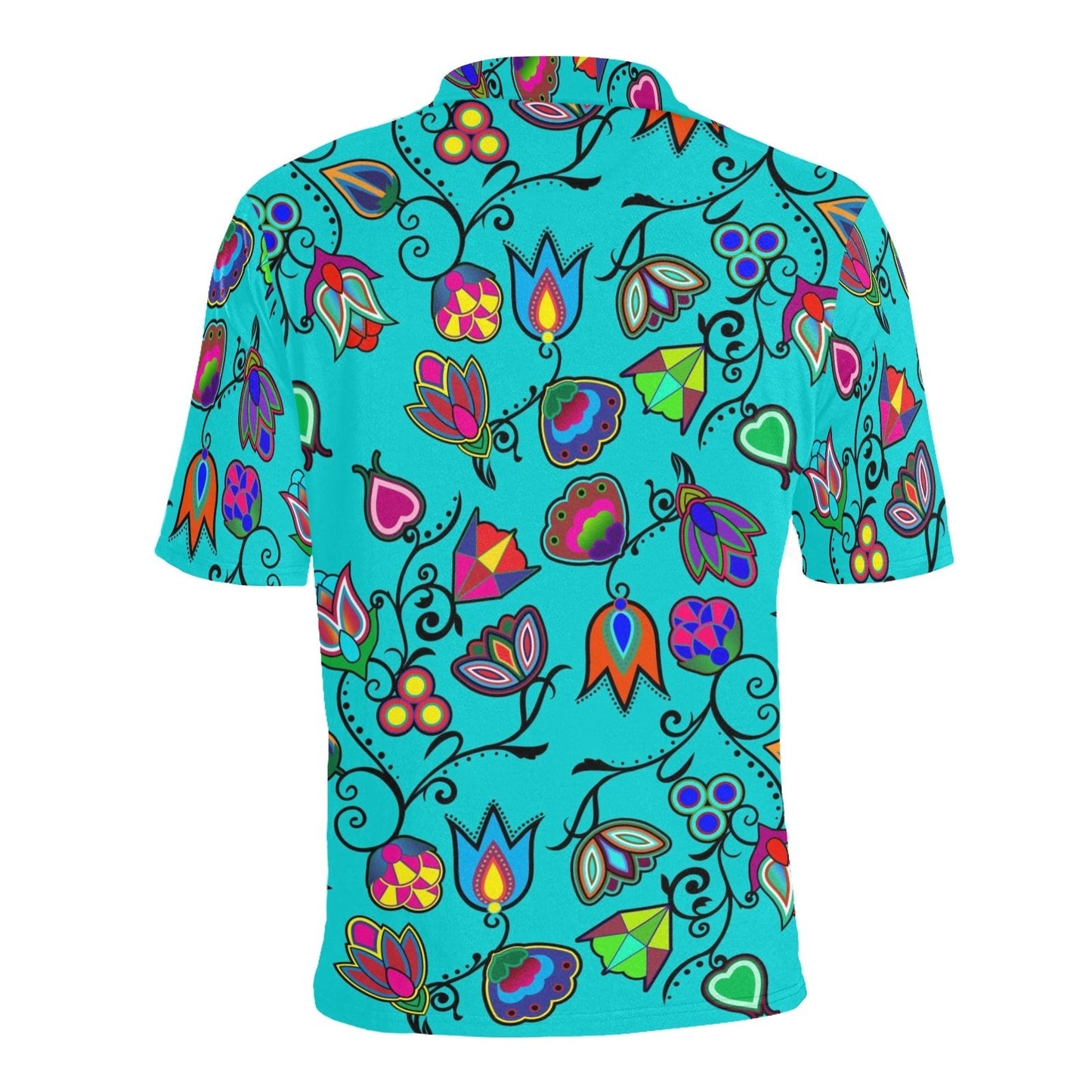 Indigenous Paisley Sky Men's All Over Print Polo Shirt (Model T55) Men's Polo Shirt (Model T55) e-joyer