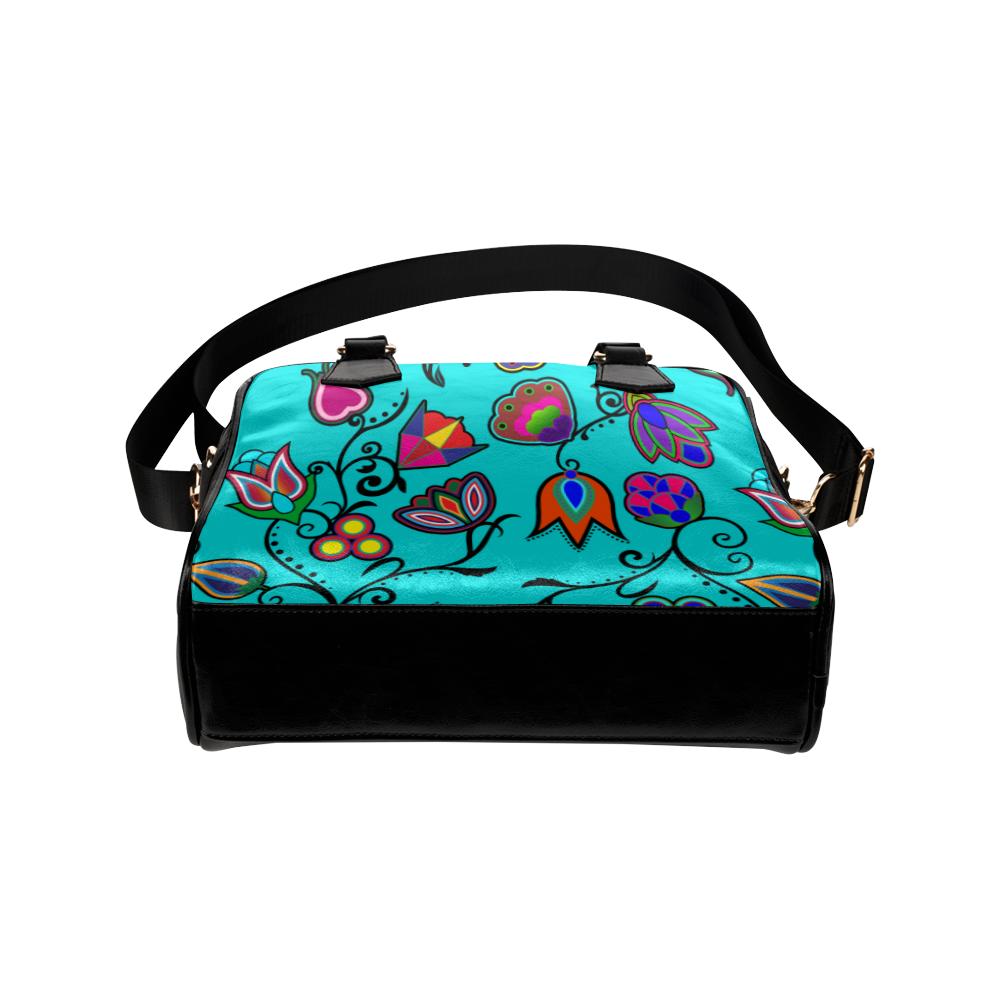Indigenous Paisley - Sky Shoulder Handbag (Model 1634) Shoulder Handbags (1634) e-joyer