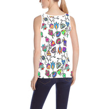 Load image into Gallery viewer, Indigenous Paisley White All Over Print Tank Top for Women (Model T43) All Over Print Tank Top for Women (T43) e-joyer 
