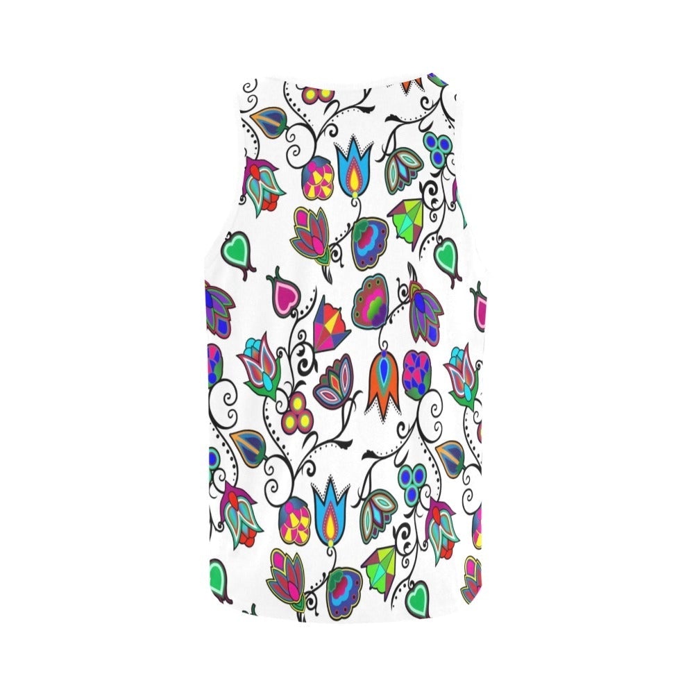 Indigenous Paisley White All Over Print Tank Top for Women (Model T43) All Over Print Tank Top for Women (T43) e-joyer