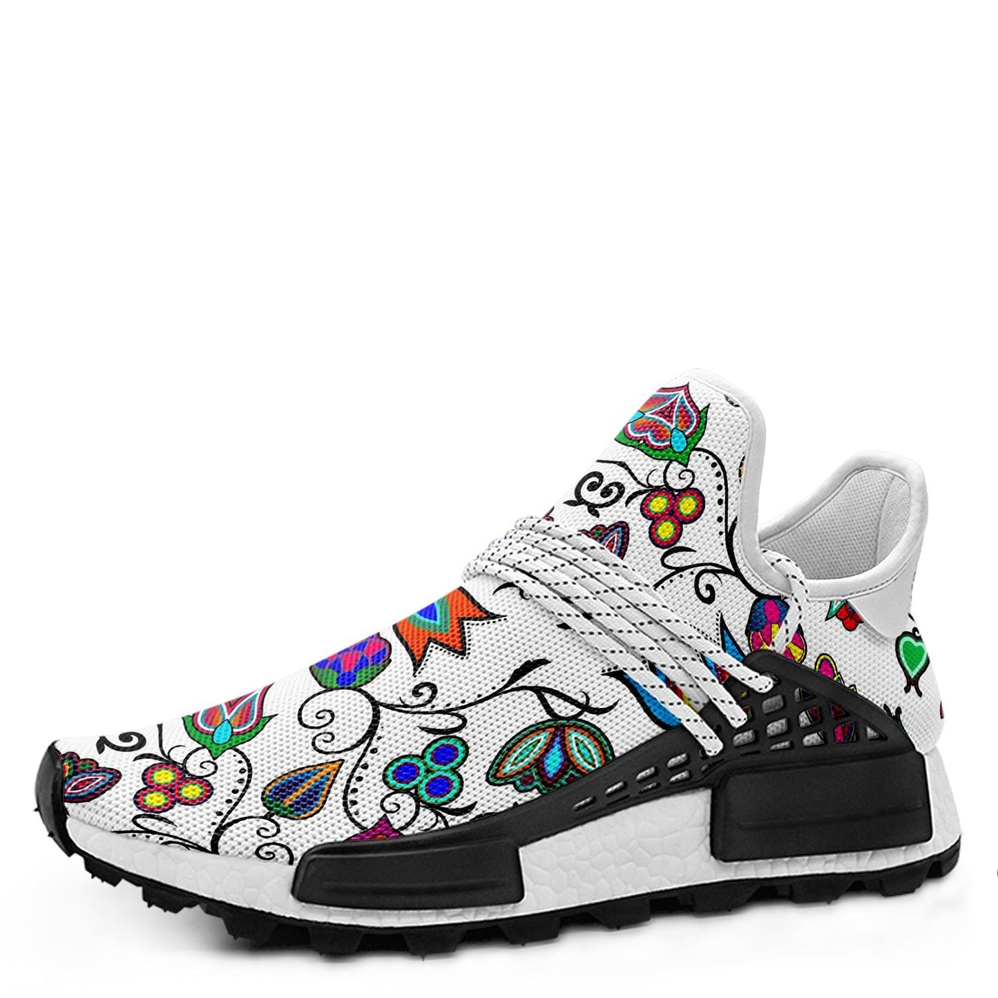 Indigenous Paisley White Okaki Sneakers Shoes 49 Dzine