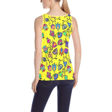 Load image into Gallery viewer, Indigenous Paisley Yellow All Over Print Tank Top for Women (Model T43) All Over Print Tank Top for Women (T43) e-joyer 
