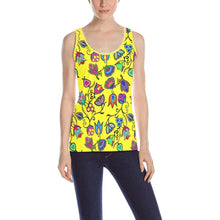 Load image into Gallery viewer, Indigenous Paisley Yellow All Over Print Tank Top for Women (Model T43) All Over Print Tank Top for Women (T43) e-joyer 
