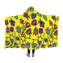 Load image into Gallery viewer, Indigenous Paisley Yellow Hooded Blanket 49 Dzine 
