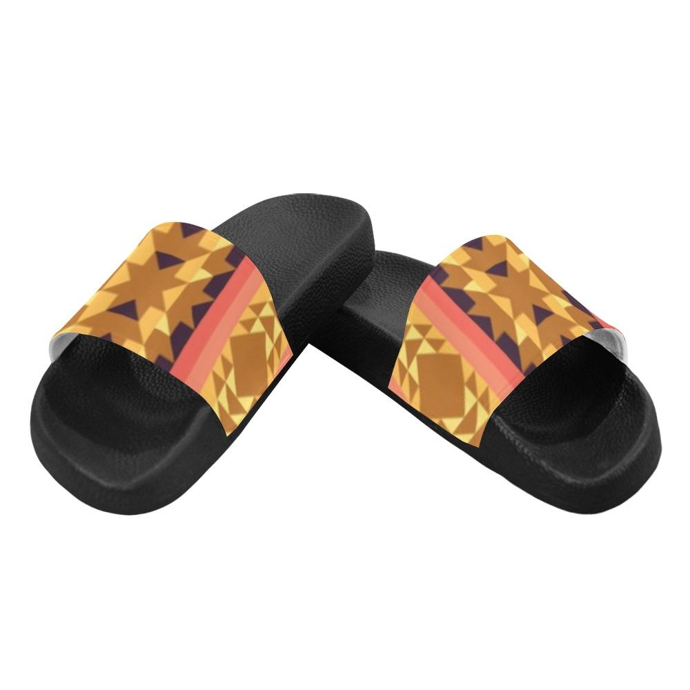 Infinite Sunset Men's Slide Sandals (Model 057) Men's Slide Sandals (057) e-joyer
