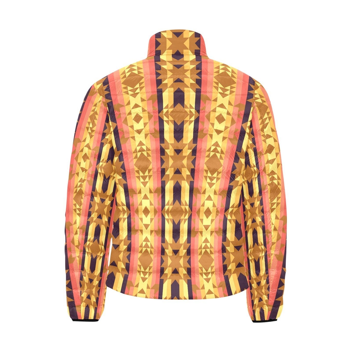 Infinite Sunset Men's Stand Collar Padded Jacket (Model H41) Men's Stand Collar Padded Jacket (H41) e-joyer