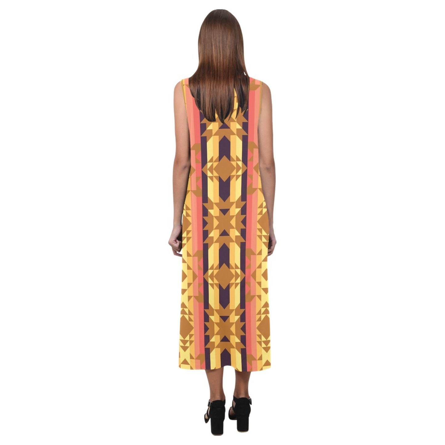 Infinite Sunset Phaedra Sleeveless Open Fork Long Dress (Model D08) dress e-joyer