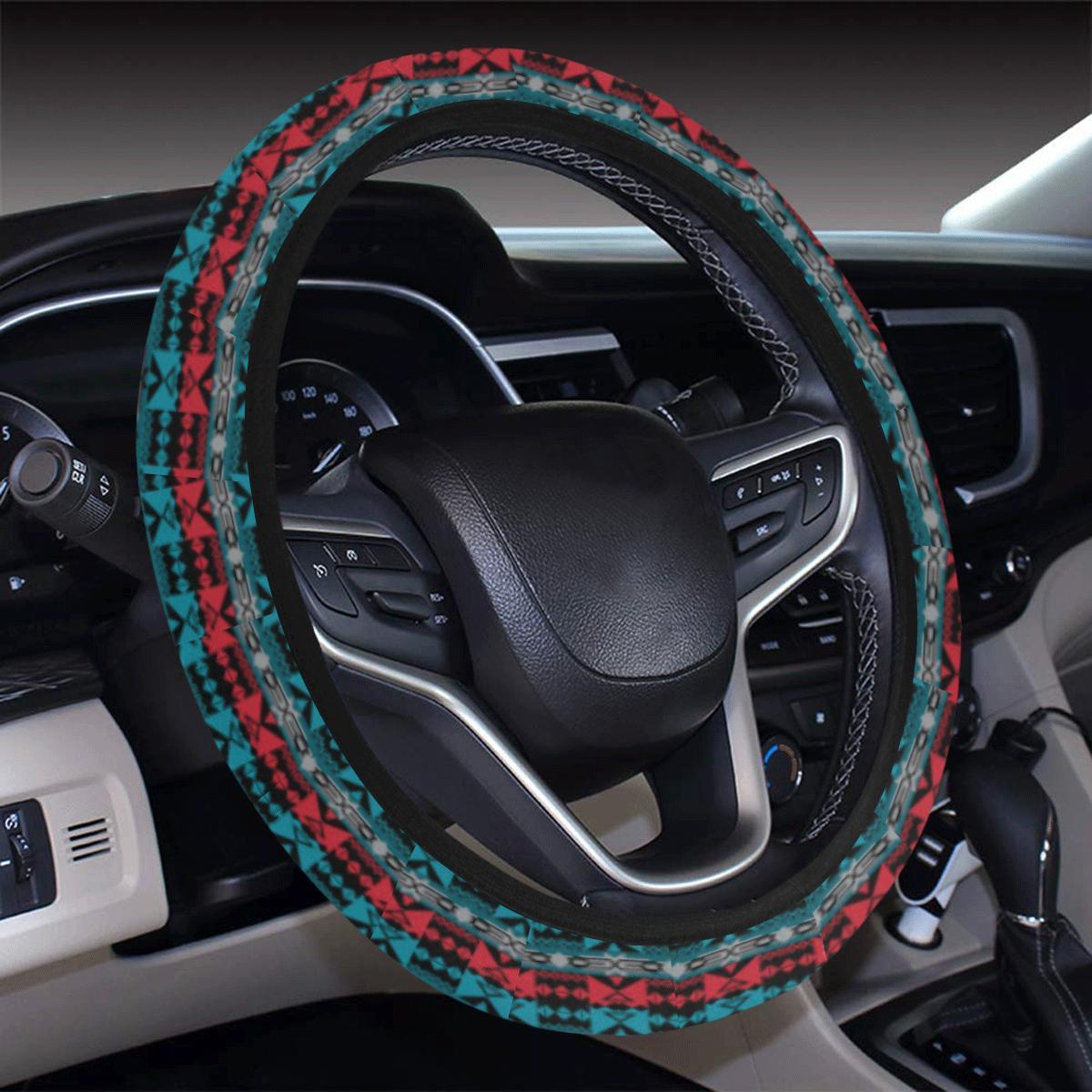 Inside the Lodge Steering Wheel Cover with Elastic Edge Steering Wheel Cover with Elastic Edge e-joyer