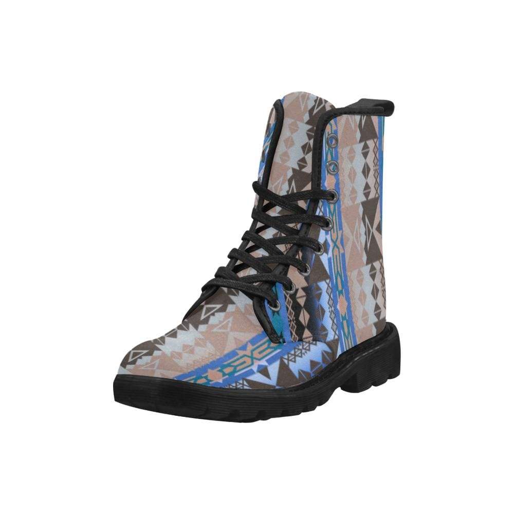 Inside the Paint Clan Lodge Boots for Men (Black) (Model 1203H) Martin Boots for Men (Black) (1203H) e-joyer