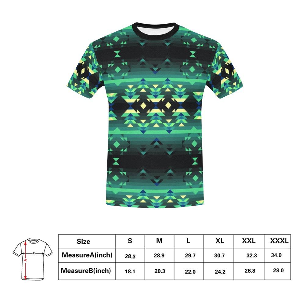 Inspire Green All Over Print T-Shirt for Men (USA Size) (Model T40) All Over Print T-Shirt for Men (T40) e-joyer