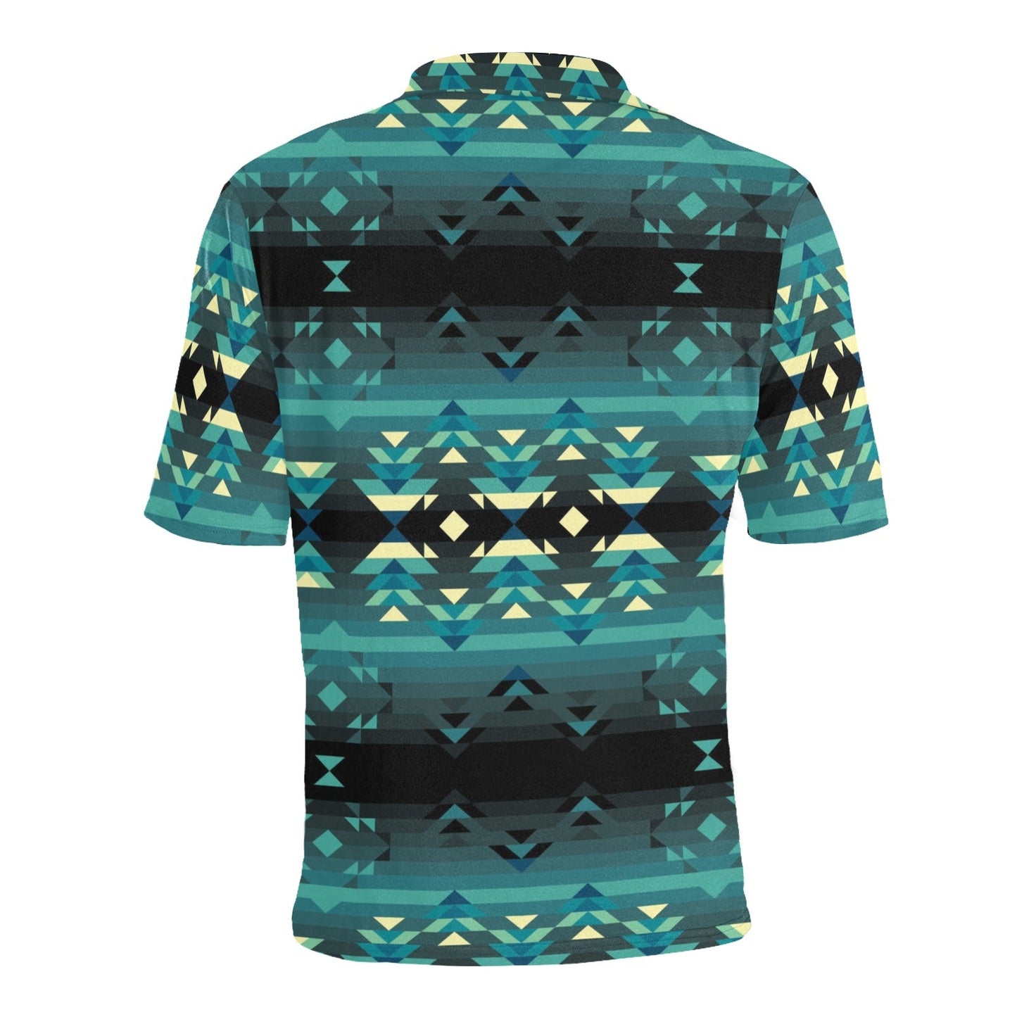 Inspire Green Men's All Over Print Polo Shirt (Model T55) Men's Polo Shirt (Model T55) e-joyer