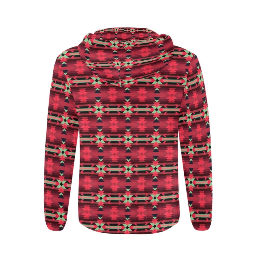 Inspire Velour All Over Print Full Zip Hoodie for Men (Model H14) hoodie e-joyer