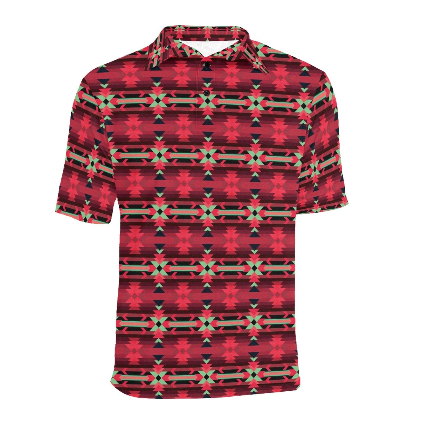 Inspire Velour Men's All Over Print Polo Shirt (Model T55) Men's Polo Shirt (Model T55) e-joyer