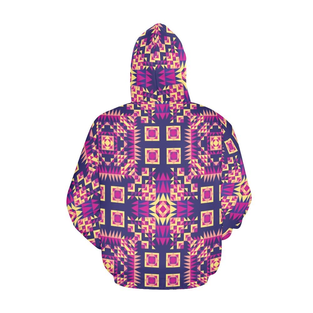 Kaleidoscope Bleu All Over Print Hoodie for Men (USA Size) (Model H13) All Over Print Hoodie for Men (H13) e-joyer