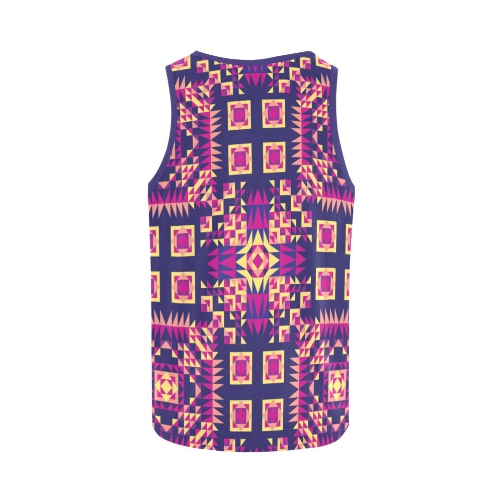 Kaleidoscope Bleu All Over Print Tank Top for Women (Model T43) All Over Print Tank Top for Women (T43) e-joyer