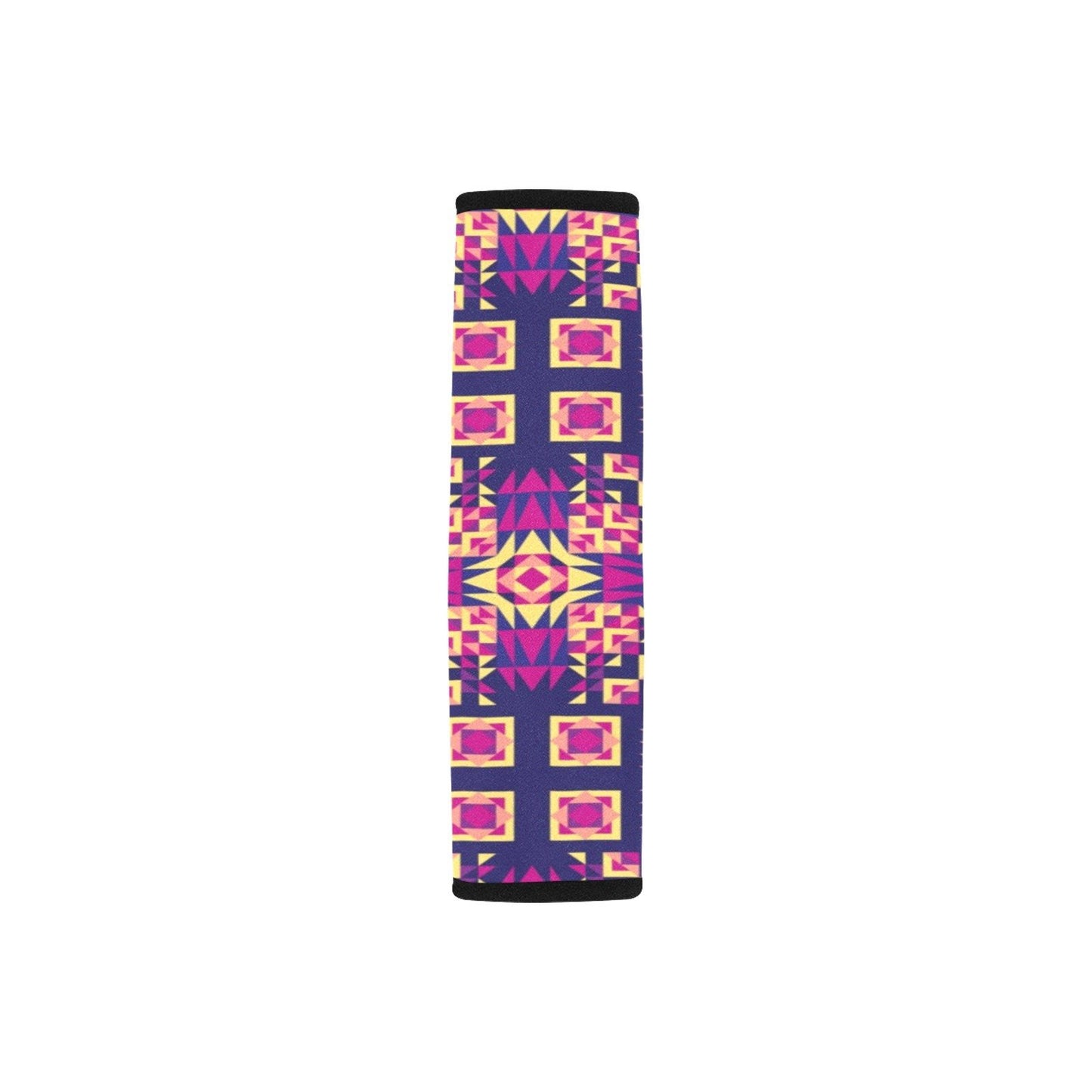 Kaleidoscope Bleu Car Seat Belt Cover 7''x12.6'' (Pack of 2) Car Seat Belt Cover 7x12.6 (Pack of 2) e-joyer