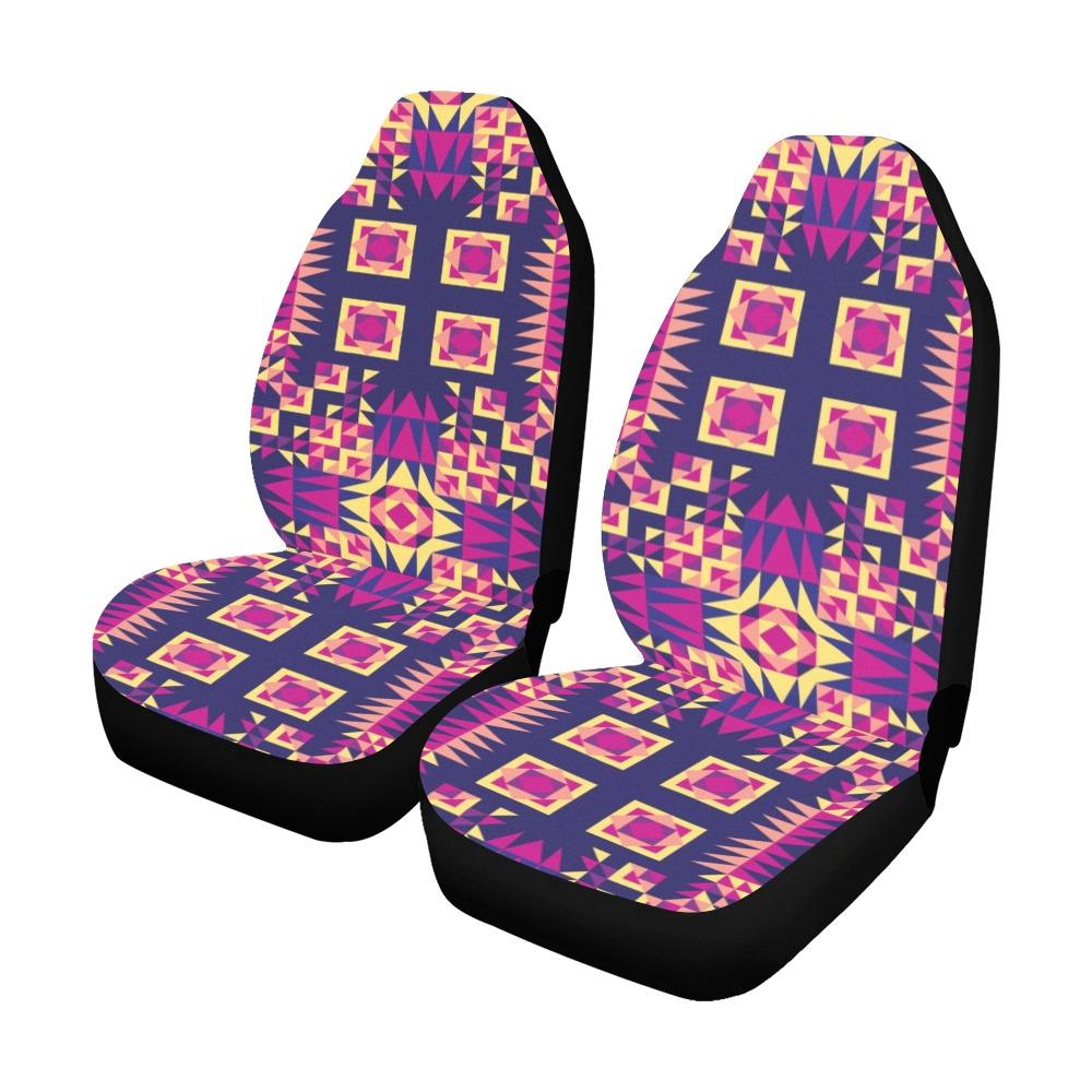 Kaleidoscope Bleu Car Seat Covers (Set of 2) Car Seat Covers e-joyer