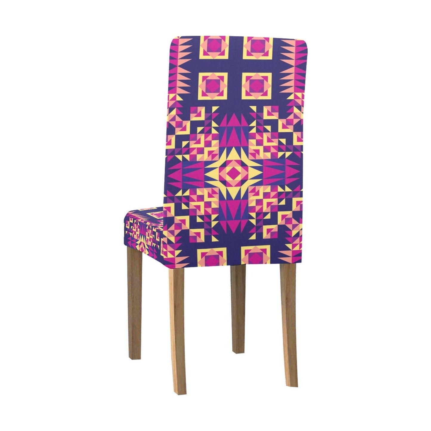 Kaleidoscope Bleu Chair Cover (Pack of 6) Chair Cover (Pack of 6) e-joyer