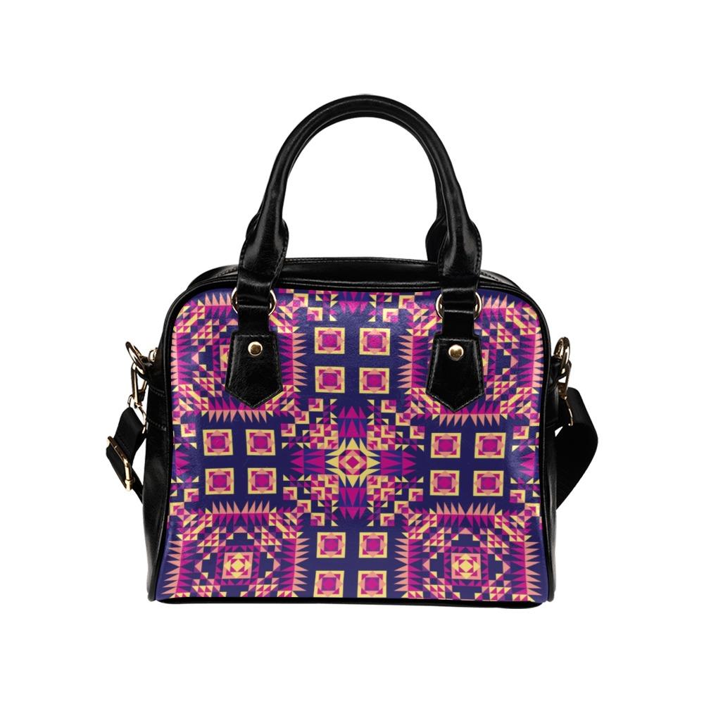 Kaleidoscope Bleu Shoulder Handbag (Model 1634) Shoulder Handbags (1634) e-joyer
