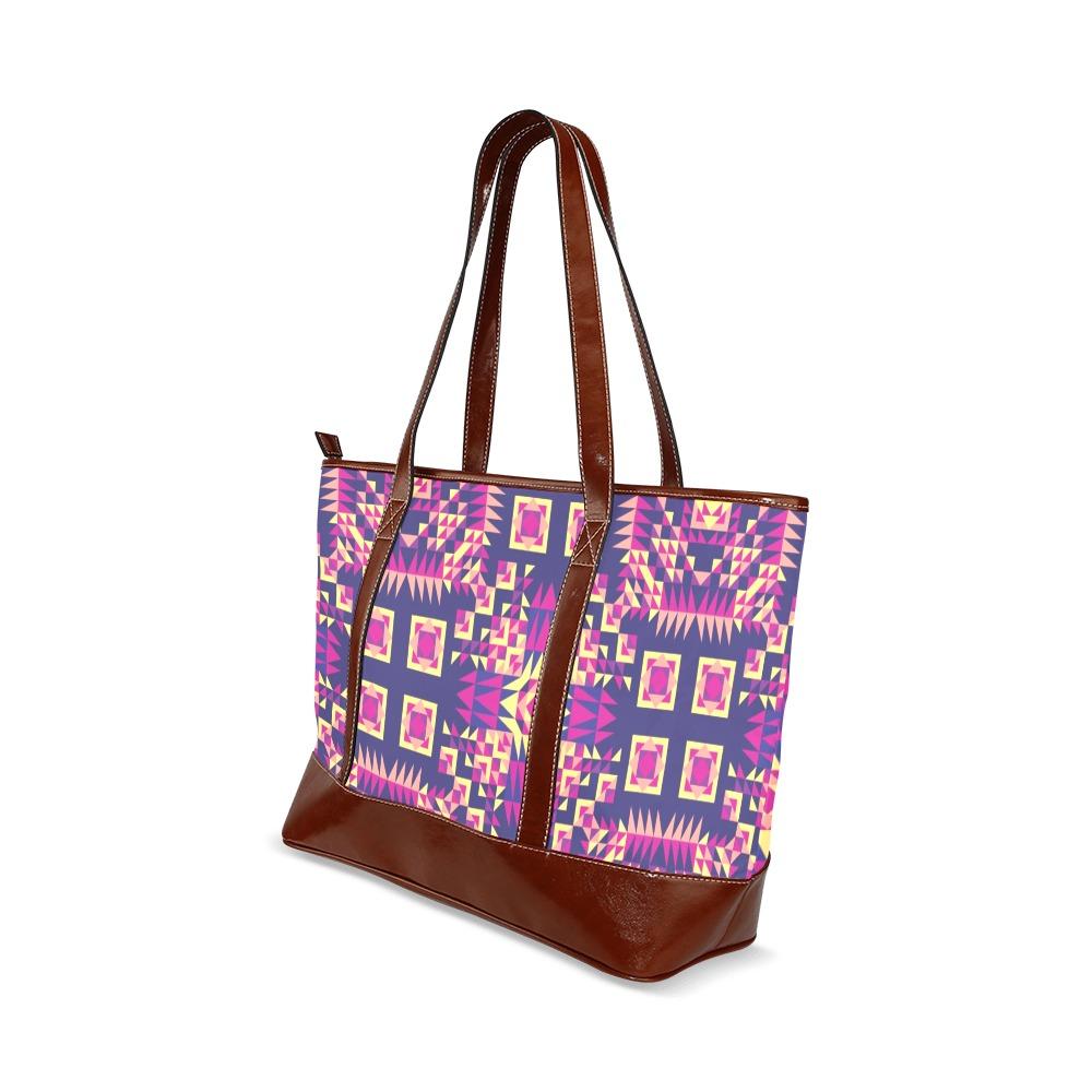 Kaleidoscope Bleu Tote Handbag (Model 1642) Tote Handbags (1642) e-joyer