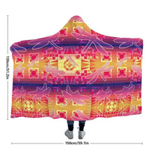 Load image into Gallery viewer, Kaleidoscope Dragonfly Hooded Blanket blanket 49 Dzine 
