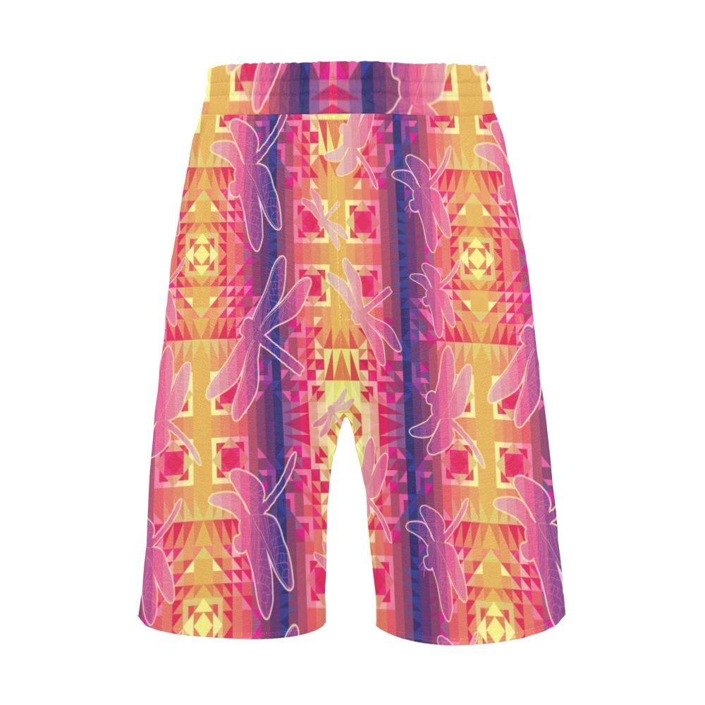 Kaleidoscope Dragonfly Men's All Over Print Casual Shorts (Model L23) Men's Casual Shorts (L23) e-joyer