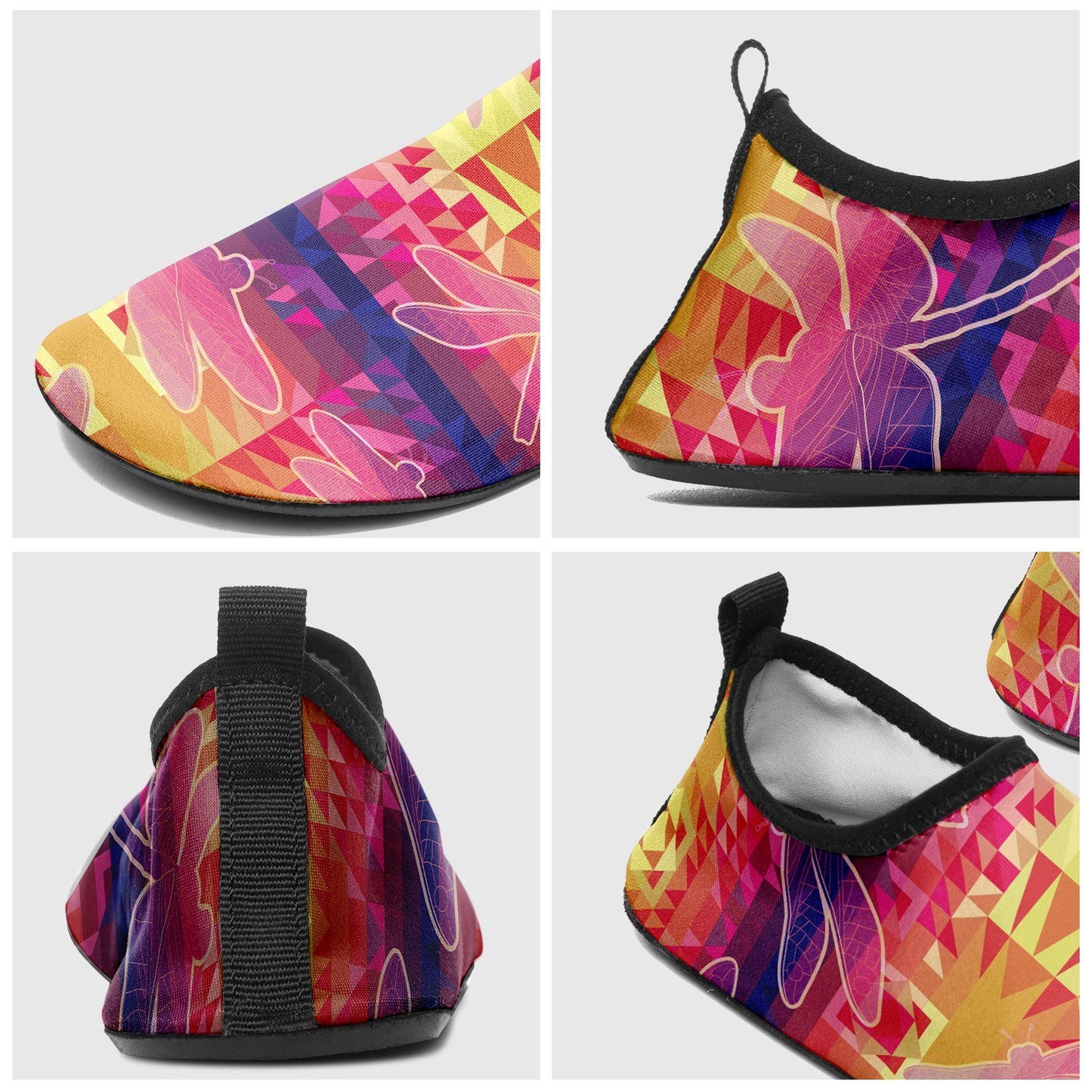 Kaleidoscope Dragonfly Sockamoccs Slip On Shoes Herman