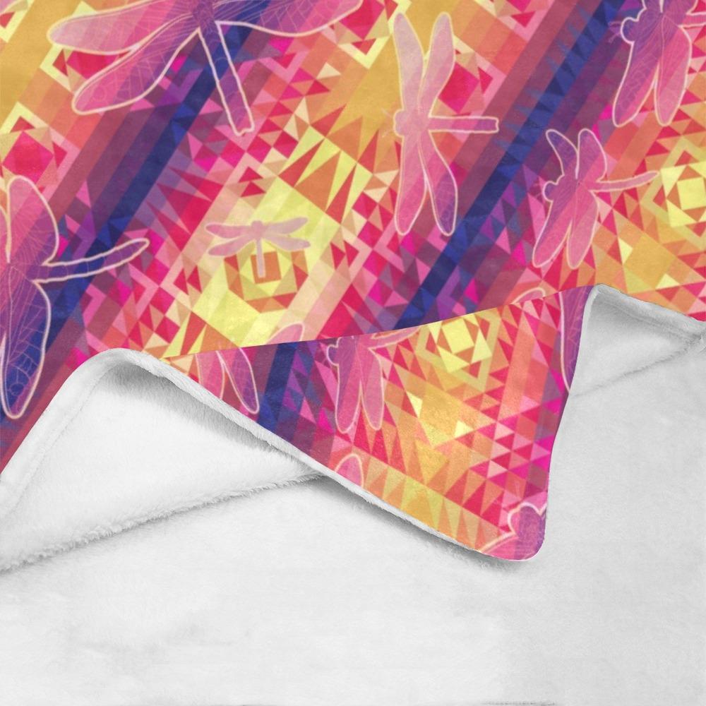 Kaleidoscope Dragonfly Ultra-Soft Micro Fleece Blanket 40"x50" Ultra-Soft Blanket 40''x50'' e-joyer