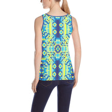 Load image into Gallery viewer, Kaleidoscope Jaune Bleu All Over Print Tank Top for Women (Model T43) All Over Print Tank Top for Women (T43) e-joyer 
