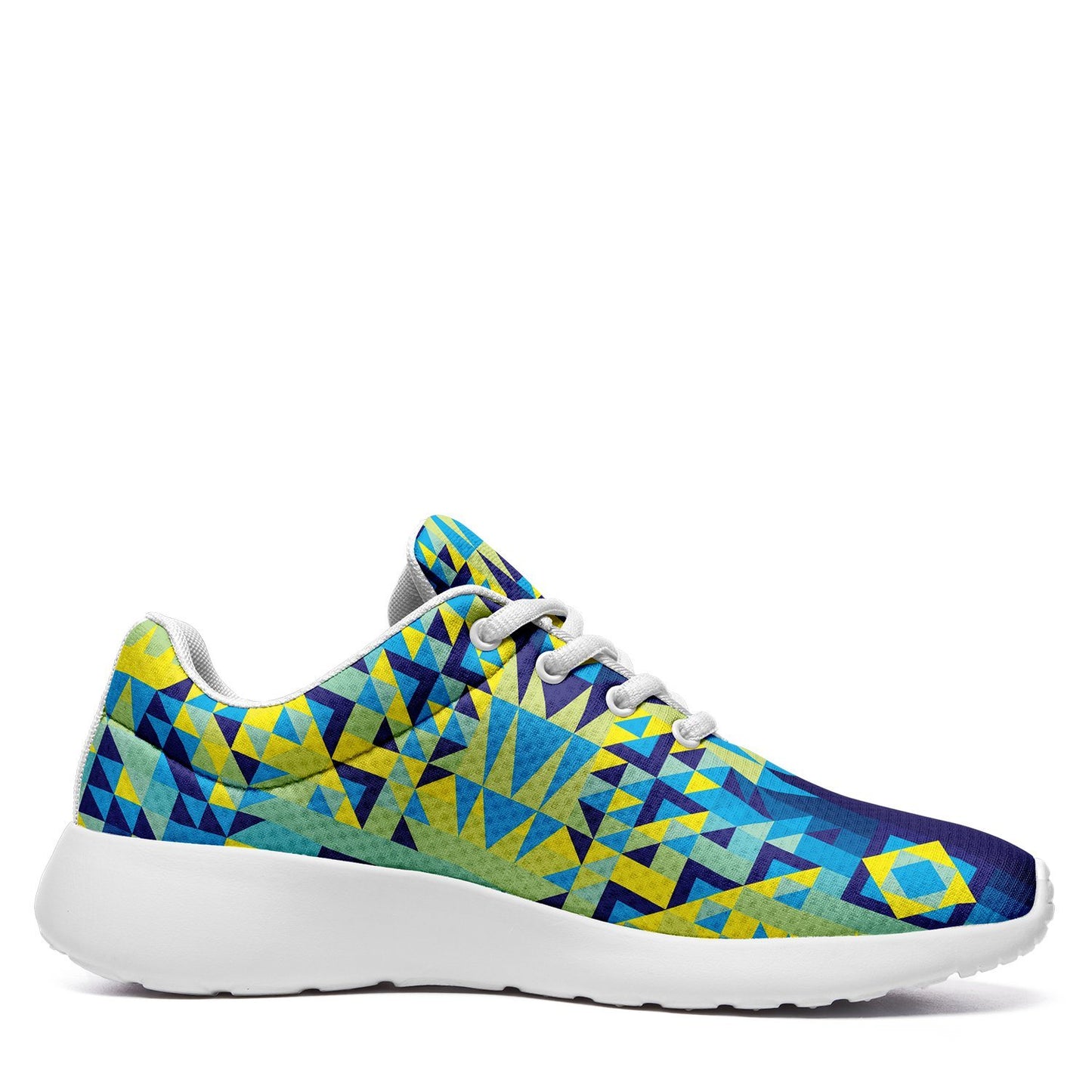 Kaleidoscope Jaune Bleu Ikkaayi Sport Sneakers ikkaayi Herman