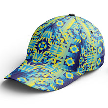 Load image into Gallery viewer, Kaleidoscope Jaune Bleu Snapback Hat hat Herman 
