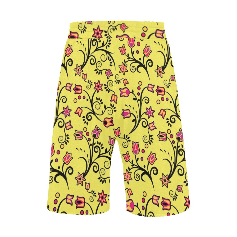 Key Lime Star Men's All Over Print Casual Shorts (Model L23) short e-joyer