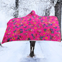 Load image into Gallery viewer, Kokum Ceremony Pink Hooded Blanket blanket 49 Dzine 

