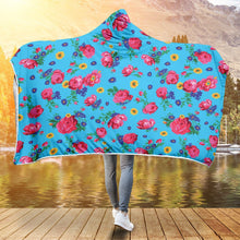 Load image into Gallery viewer, Kokum Ceremony Sky Hooded Blanket blanket 49 Dzine 

