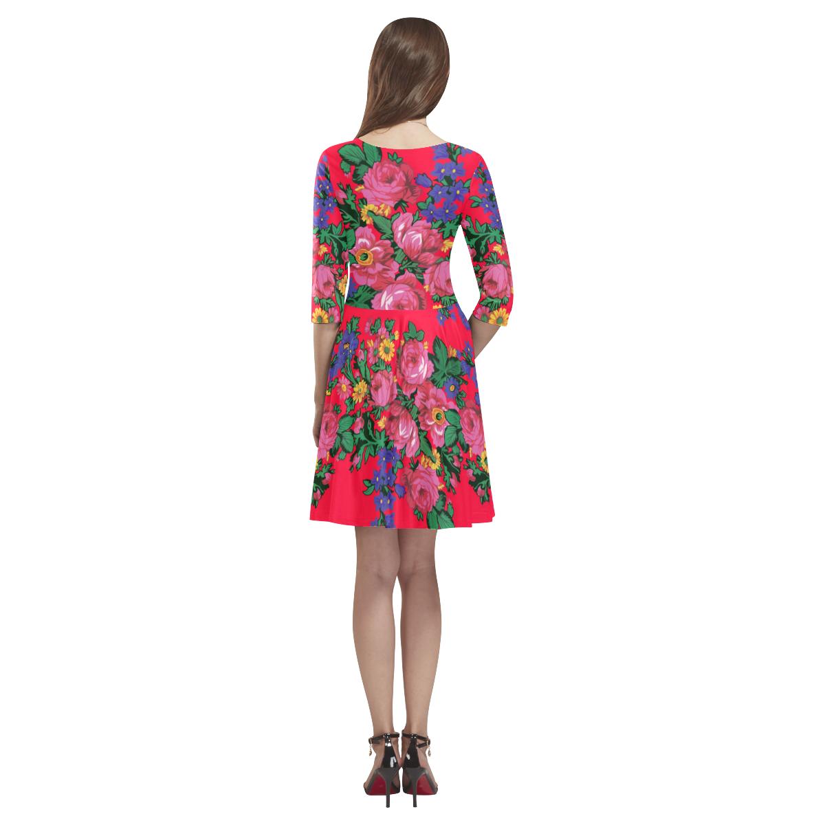 Kokum's Revenge- Dahlia Tethys Half-Sleeve Skater Dress(Model D20) Tethys Half-Sleeve Skater Dress (D20) e-joyer