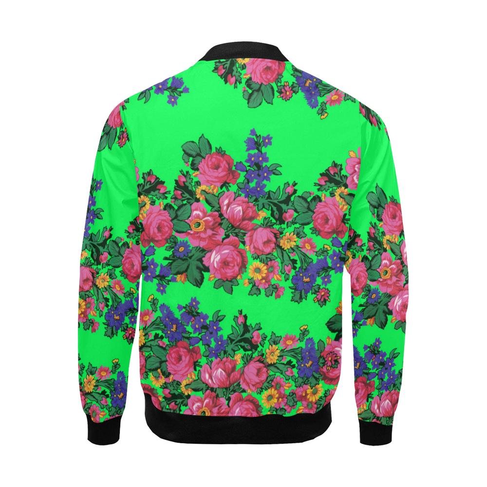 Kokum's Revenge Green All Over Print Bomber Jacket for Men/Large Size (Model H19) All Over Print Bomber Jacket for Men/Large (H19) e-joyer