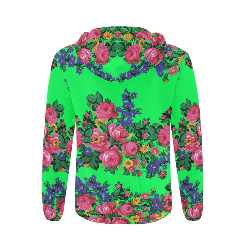 Kokum's Revenge Green All Over Print Full Zip Hoodie for Men (Model H14) All Over Print Full Zip Hoodie for Men (H14) e-joyer