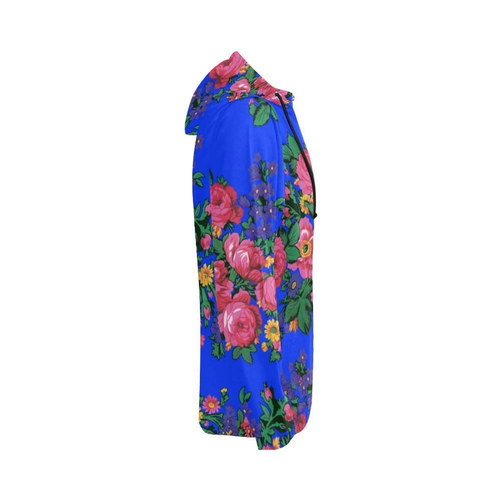 Kokum's Revenge- Royal All Over Print Full Zip Hoodie for Women (Model H14) All Over Print Full Zip Hoodie for Women (H14) e-joyer