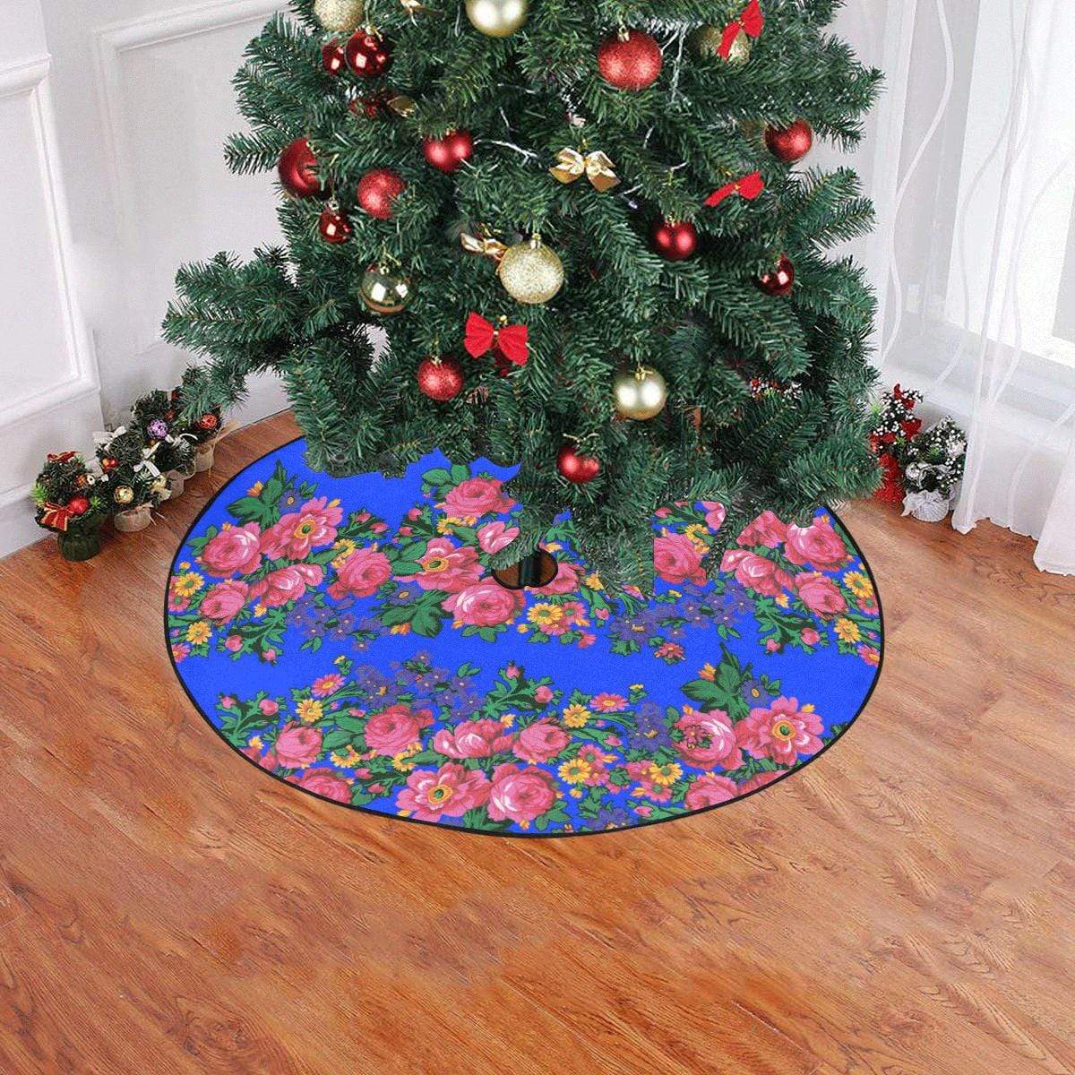 Kokum's Revenge- Royal Christmas Tree Skirt 47" x 47" Christmas Tree Skirt e-joyer