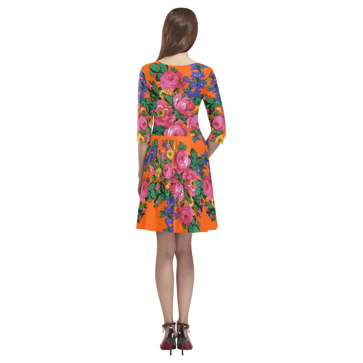 Kokum's Revenge Sierra Tethys Half-Sleeve Skater Dress(Model D20) Tethys Half-Sleeve Skater Dress (D20) e-joyer