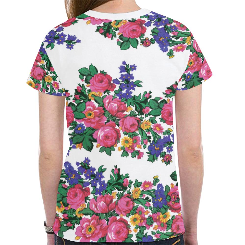 Kokum's Revenge-White New All Over Print T-shirt for Women (Model T45) New All Over Print T-shirt for Women (T45) e-joyer