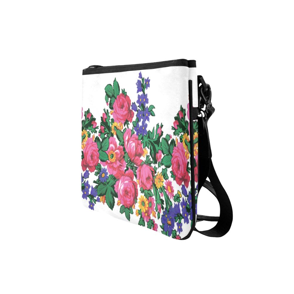 Kokum's Revenge-White Slim Clutch Bag (Model 1668) Slim Clutch Bags (1668) e-joyer