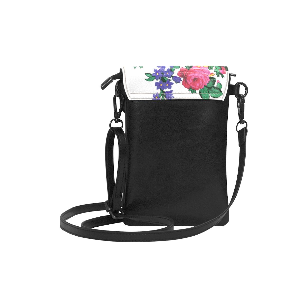 Kokum's Revenge-White Small Cell Phone Purse (Model 1711) Small Cell Phone Purse (1711) e-joyer